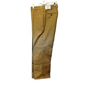 Khaki Uniform Pants 34R Inseam 27.5 Tan VF Imagewear Flat Front Polyester NEW